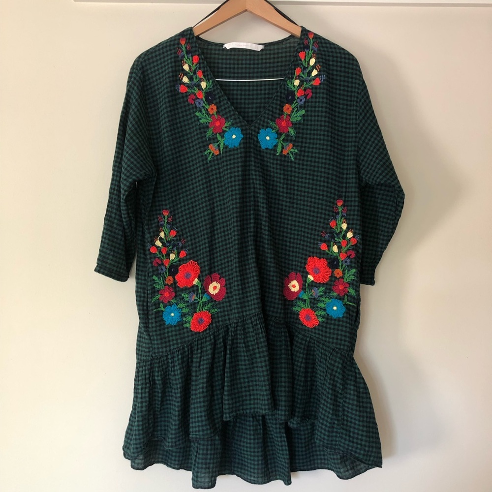 Zara Embroidered Dress
